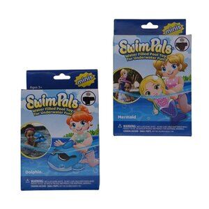 Kid's Stuff Minis Swim Pals – Dolphin & Mermaid Water-Filled Pool Toy for Underw